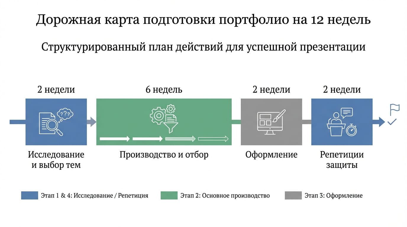 дорожная карта подготовки порфолио